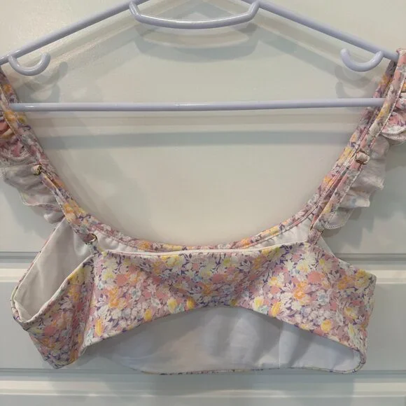 EUC - LoveShackFancy Palm Bikini Top - Size Small - Picture 3 of 4